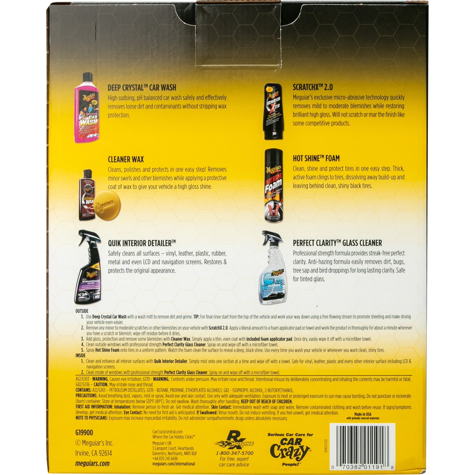 Meguiar's Complete Car Care Kit, G19900, Kit