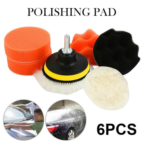 Willstar 6/25Pcs/set 3 Inch Car Polisher Sponge Polishing Buff Pads Set Kit with M10 Drill Adapter Car Polisher Cleaning Kit