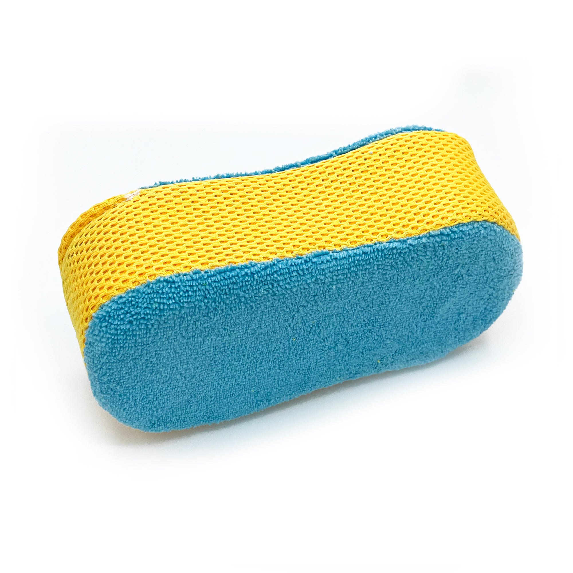 Auto Drive Microfiber Car Washing Sponge with Bug Scrubber, Blue