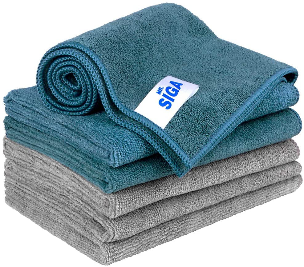 MR.Siga Microfiber Cleaning Cloth, Pack of 6, Size: 13.8" x 15.7"