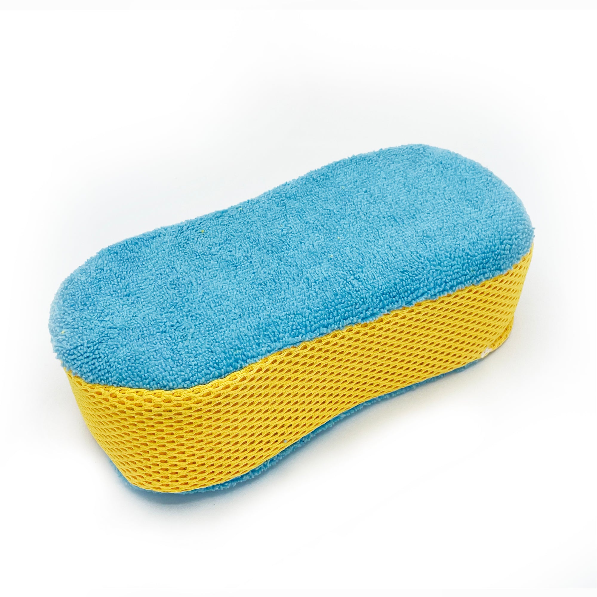 Auto Drive Microfiber Car Washing Sponge with Bug Scrubber, Blue