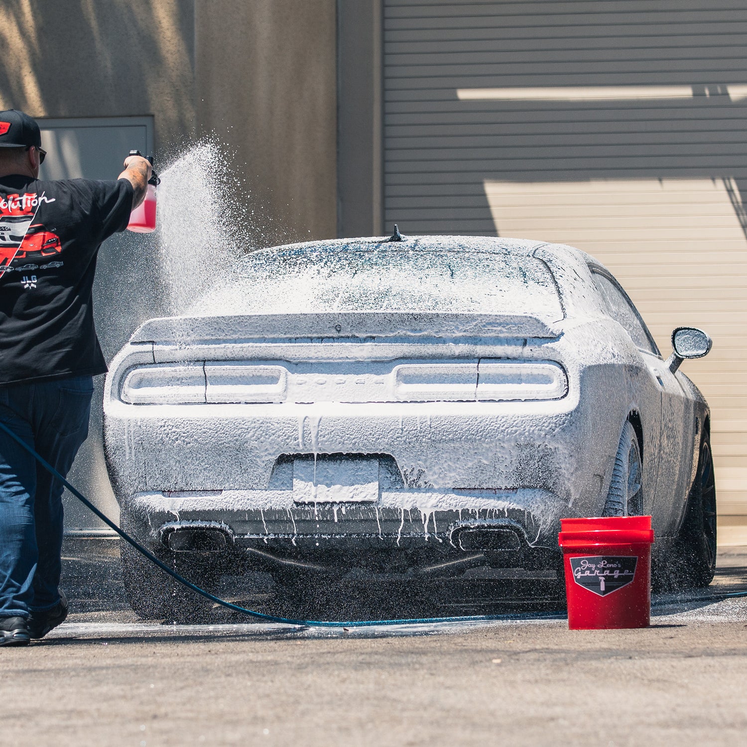 Jay Leno's Garage Wash & Gloss 8-Piece Detailing Bucket Kit - Wash, Clean & Protect