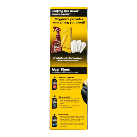 Meguiar's Smooth Surface Clay Kit - Safe and Easy Car Claying for a smooth as Glass Finish, G191700