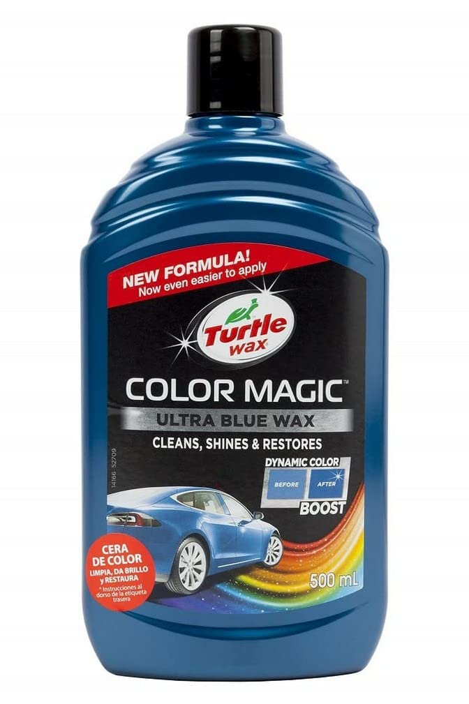 Turtle Wax 52708 Color Magic Car Paintwork Polish Restores Colour & Shine Black 500ml