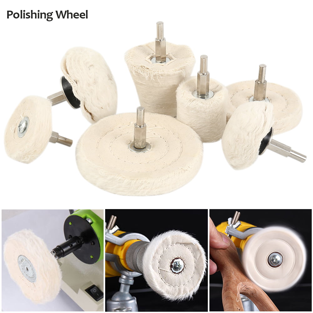 Everso 7X Polishing Wheel Buffing Pads Mop Car Stainless Aluminum Polisher Drill Kit