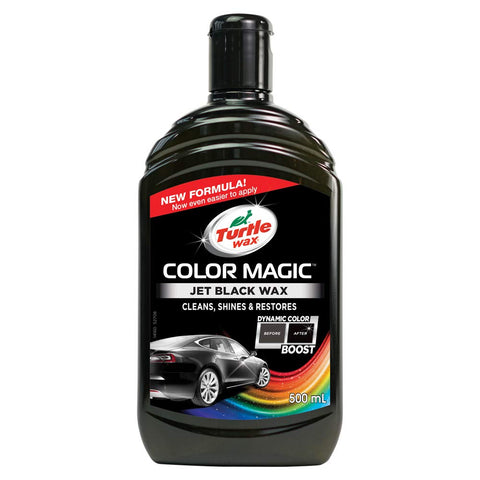 Turtle Wax 52708 Color Magic Car Paintwork Polish Restores Colour & Shine Black 500ml