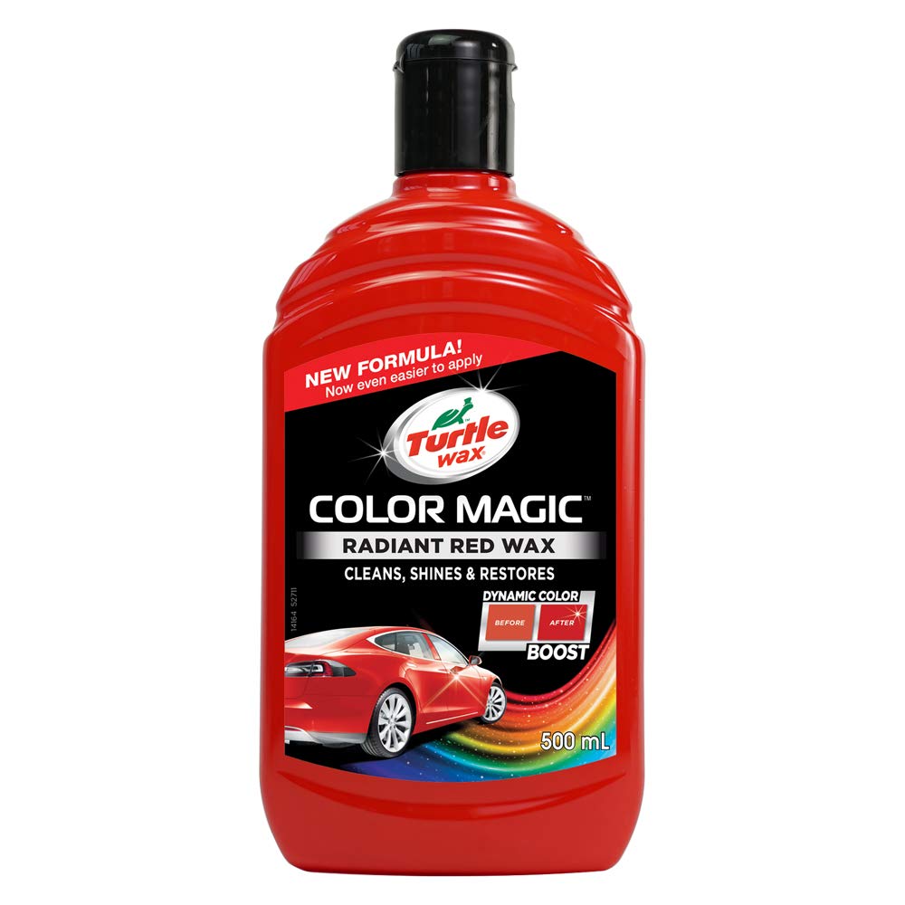 Turtle Wax 52708 Color Magic Car Paintwork Polish Restores Colour & Shine Black 500ml