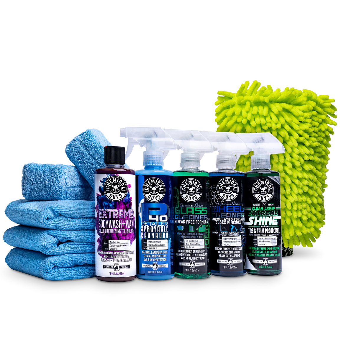 Chemical Guys HOL368 Complete Wash, Shine & Protect Car Care Kit (11 Items)