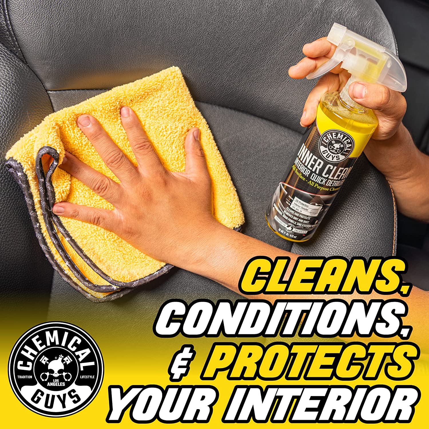 Chemical Guys SPI_663_16 InnerClean Interior Quick Detailer and Protectant, 16 oz