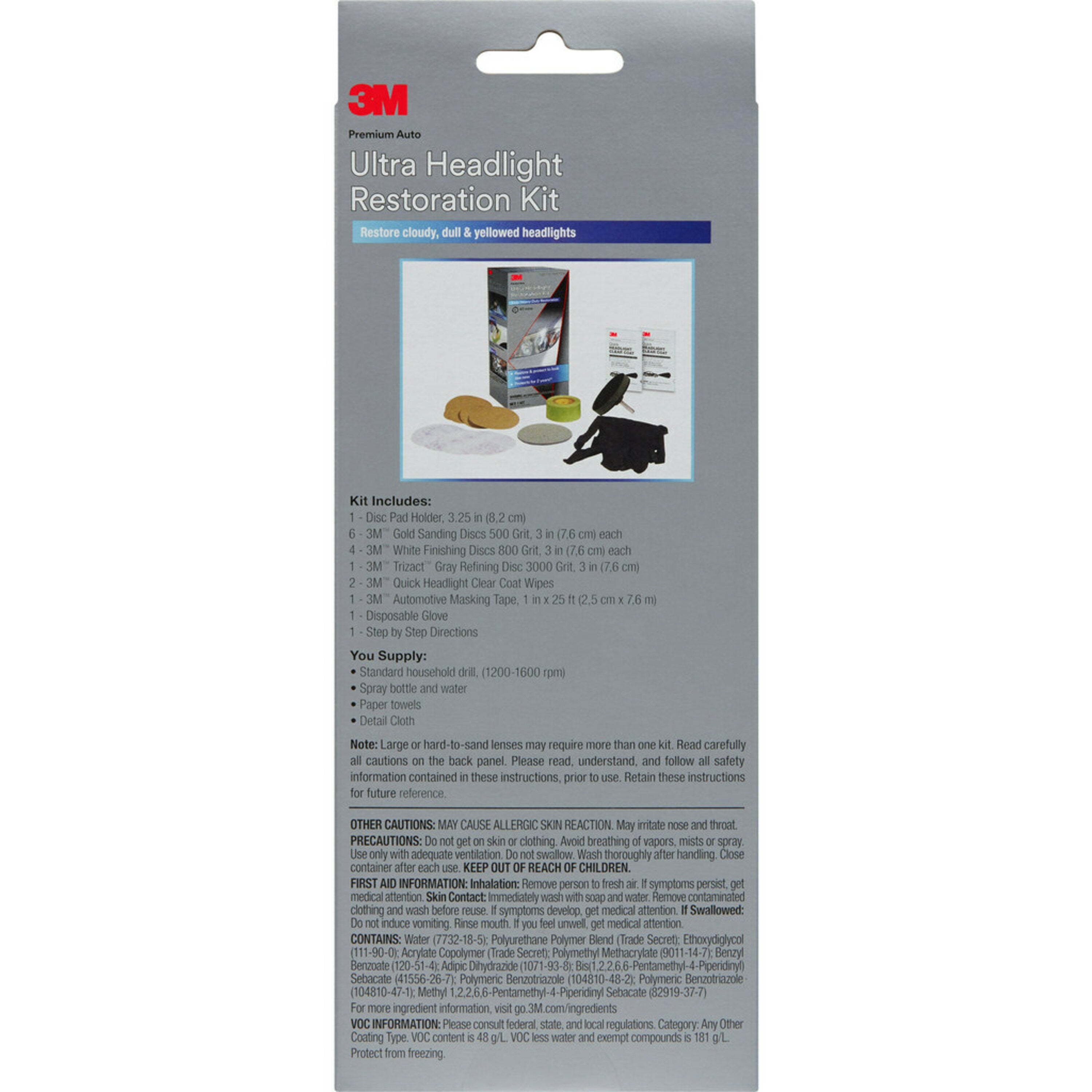 3M Ultra Headlight Restoration Kit 39195