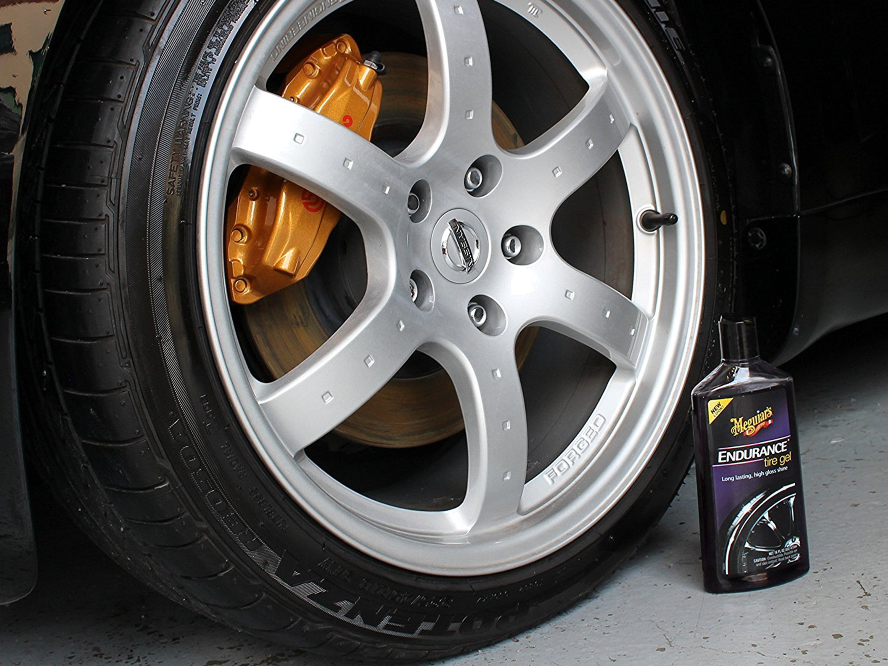 Meguiar's Endurance Tire Gel, Rich Purple Liquid, Glossy Shine - Tire Care, 16 Oz