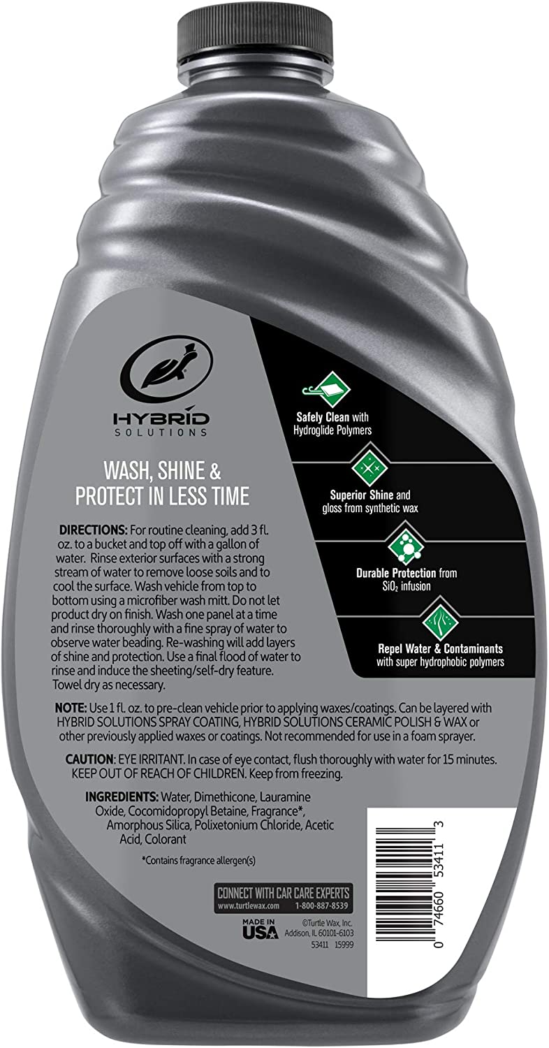 Turtle Wax 53411 Hybrid Solutions Ceramic Wash and Wax - 48 Fl Oz.