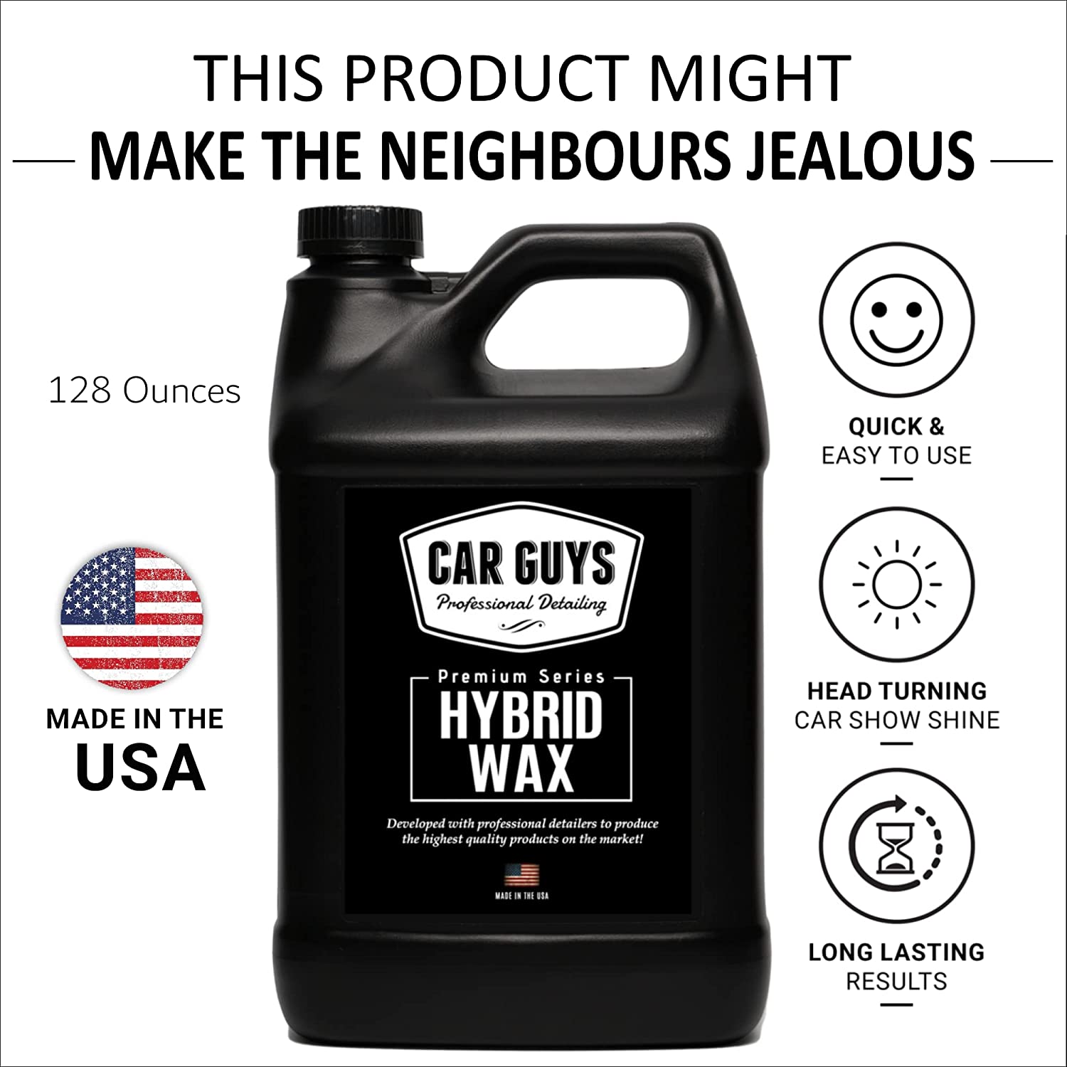 CAR GUYS Hybrid Spray Wax 18 Oz Kit