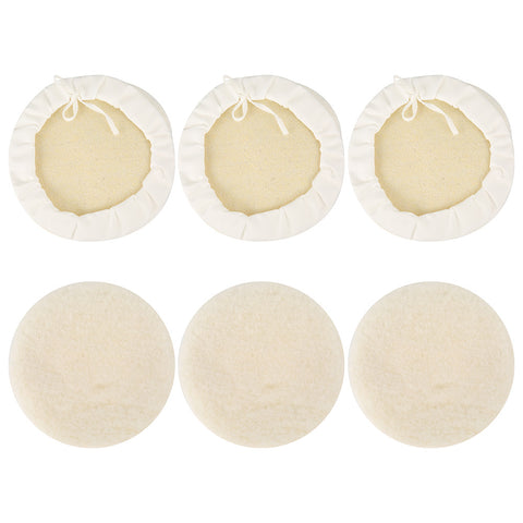 Willstar 6 Pcs Car Polisher Pad,Faux Wool Buffing Pads Polishing Buffer Pads,7 Inch