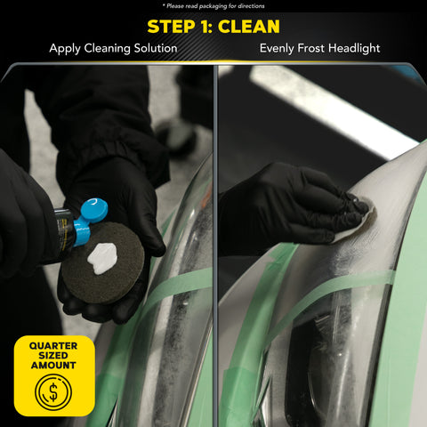 Meguiar's Two Step Headlight Restoration Kit, Clear – Cleaning Solution, 4 Count (1 Pack)