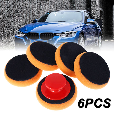 Hands DIY Car Polishing Pads Kit Waxing Buffing Cleaning Sponge Foam Polisher Hand Tools for Car Sanding, Polishing, Waxing, Sealing Glaze