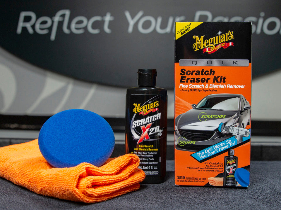 Meguiar’s Quik Scratch Eraser Kit – Car Scratch Remover, 1 Pack