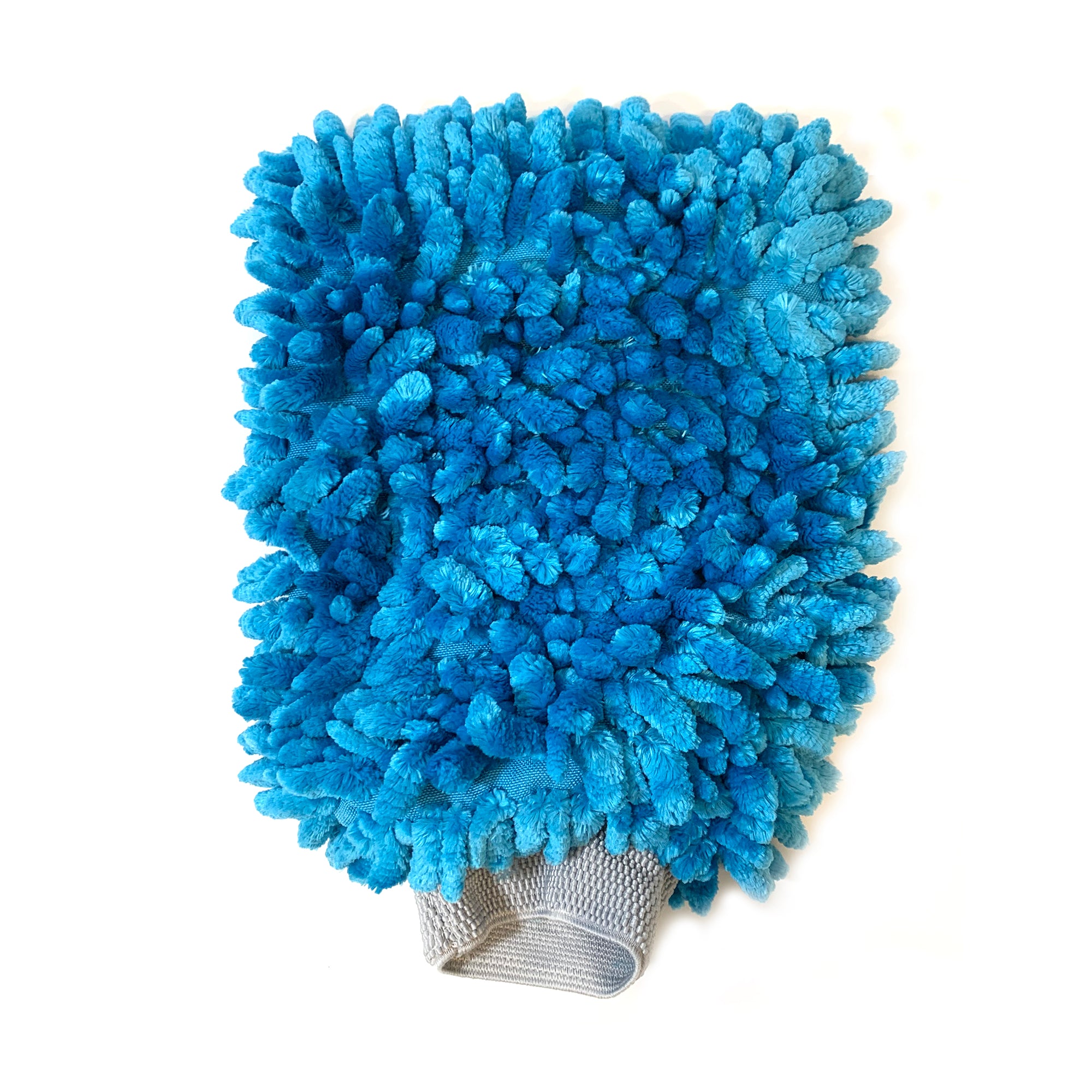 Auto Drive Car Wash Microfiber Chenille Mitt, Blue