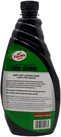 Turtle Wax Wet'n Black Ultra Wet Tire Shine - 23 oz- No Spray Nozzle