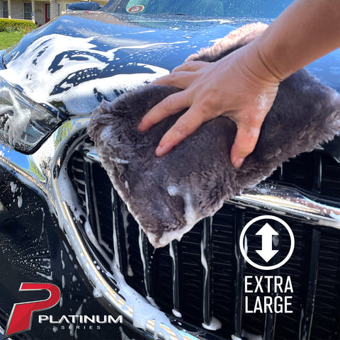 Platinum Series Extra Large Car Wash Microfiber Woolly Wash Pad