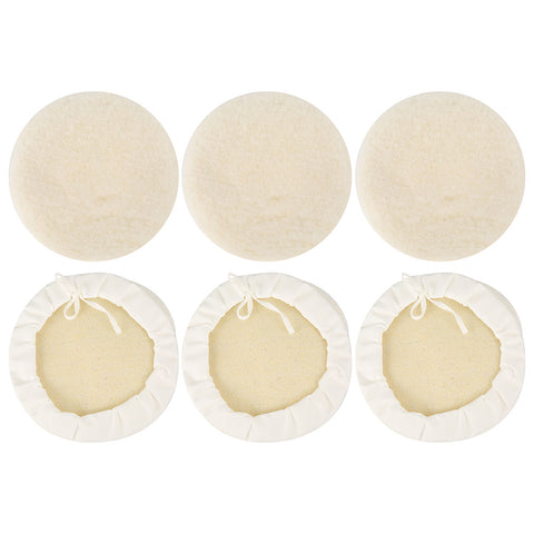 Willstar 6 Pcs Car Polisher Pad,Faux Wool Buffing Pads Polishing Buffer Pads,7 Inch